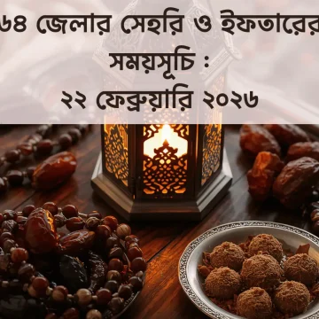 সেহরি ও ইফতারের সময়সূচি